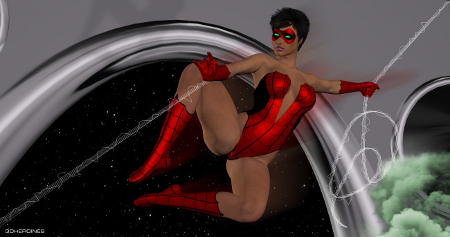 Обои картинки фото crimson valkyrie, 3д графика, fantasy , фантазия, девушка