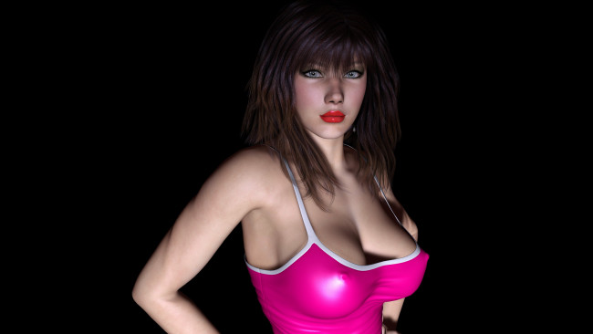 Обои картинки фото 3д графика, people , люди, девушка, взгляд, фон