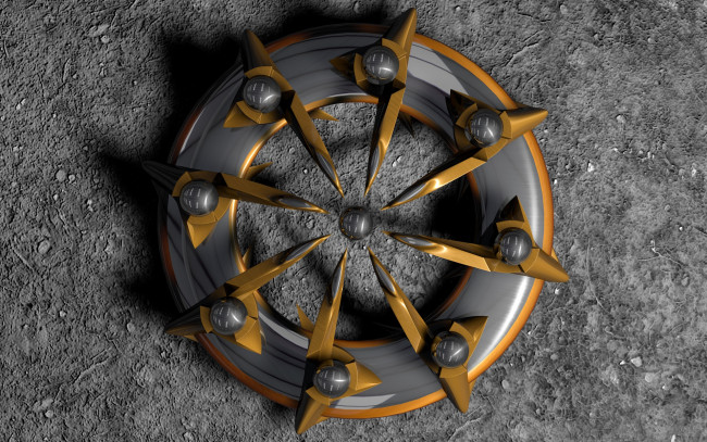 Обои картинки фото 3д графика, -другое, шыпы, круг