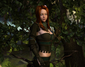 Картинка 3д+графика люди+ people девушка взгляд фон