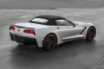 Картинка автомобили chevrolet c7 convertible jet black suede design stingray corvette 2016 г