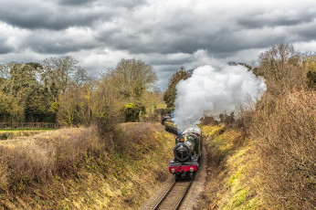 Картинка техника паровозы дорога рельсы паровоз железная