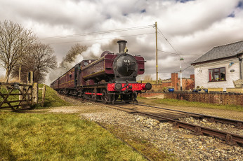 Картинка техника паровозы паровоз рельсы дорога железная