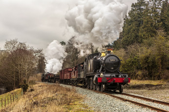 Картинка техника паровозы паровоз железная дорога рельсы