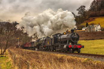 Картинка техника паровозы железная паровоз рельсы дорога