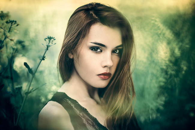 Обои картинки фото девушки, -unsort , лица,  портреты, взгляд, портрет, кареглазая