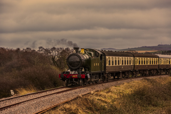 Обои картинки фото техника, паровозы, железная, дорога, рельсы, паровоз