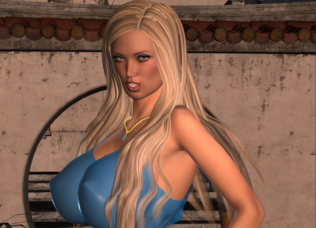 Обои картинки фото 3д графика, люди , people, девушка, взгляд, фон