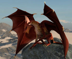 Картинка 3д+графика существа+ creatures фон дракон