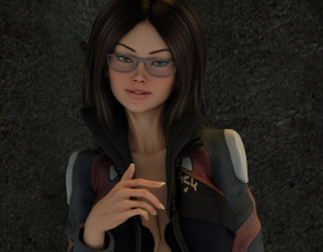 Картинка 3д+графика люди+ people фон взгляд девушка