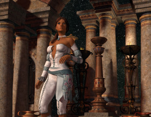 Картинка 3д+графика люди+ people взгляд девушка фон