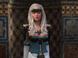 Картинка 3д+графика фантазия+ fantasy девушка взгляд фон