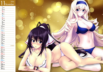 Картинка календари аниме бесконечные небеса infinite stratos