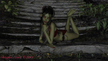 Картинка 3д+графика эльфы+ elves фон эльфийка взгляд