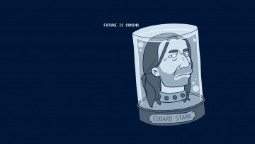 Картинка мультфильмы futurama голова футурама надпись минимализм банка