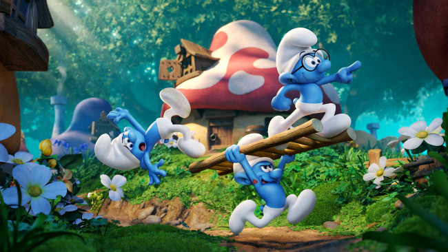 Обои картинки фото мультфильмы, smurfs,  the lost village, the, lost, village