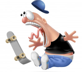 Картинка рисованное минимализм мужчина фон