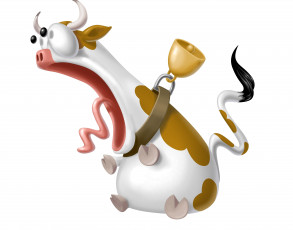 Картинка рисованное минимализм корова