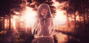 Картинка аниме unknown +другое взгляд фон девушка