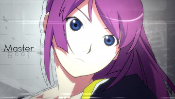 Картинка аниме bakemonogatari взгляд фон девушка