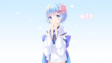 Картинка аниме re +zero+kara+hajimeru+isekai+seikatsu фон взгляд девушка