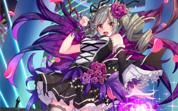 Картинка аниме idolm@ster фон взгляд девушка