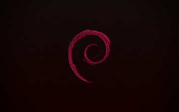 Картинка компьютеры debian логотип фон