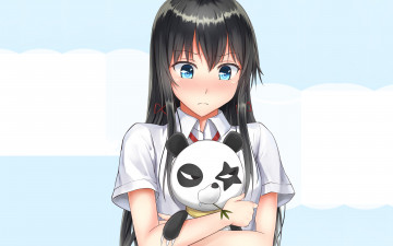 Картинка my+teen+romantic+comedy+snafu аниме oregairu девушка взгляд фон