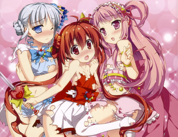 Обои картинки фото аниме, black bullet, девочки