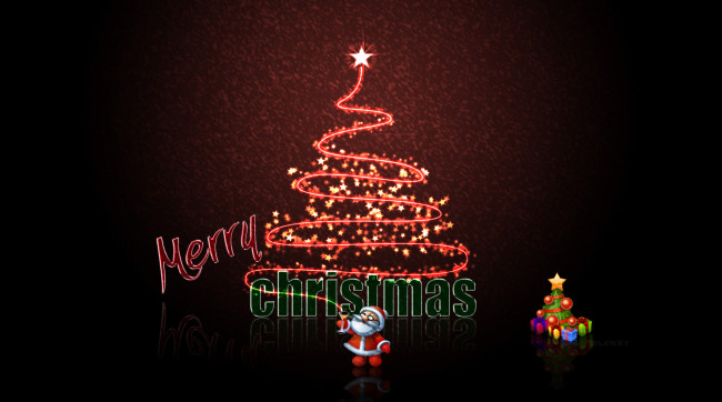 Обои картинки фото праздничные, векторная графика , новый год, елка, фон