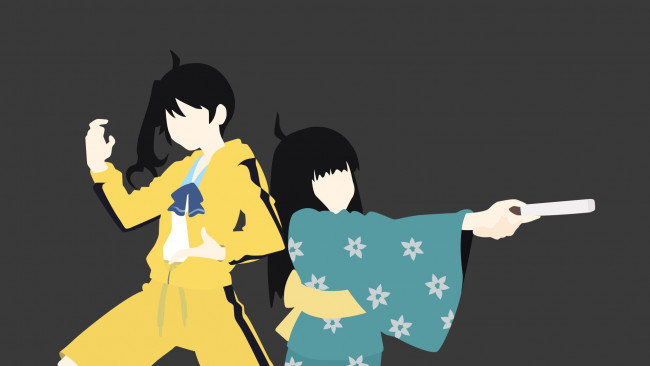 Обои картинки фото аниме, bakemonogatari, персонажи