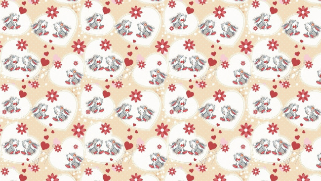 Обои картинки фото рисованное, животные,  зайцы,  кролики, зайчики, фон