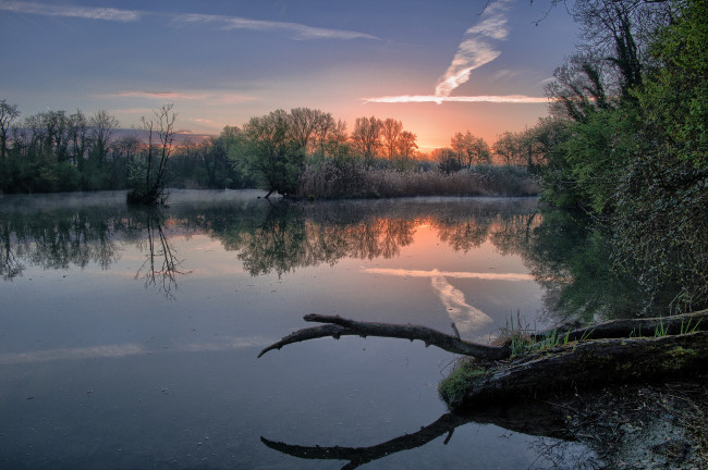 Обои картинки фото природа, реки, озера, рассвет