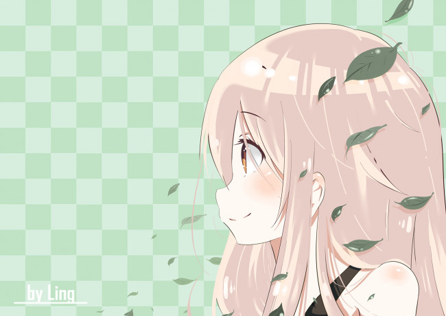 Обои картинки фото аниме, urara meirochou, фон, взгляд, девушка