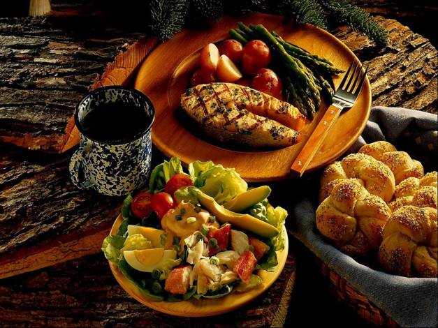 Обои картинки фото еда, вторые блюда, выпечка, яйца, томаты, помидоры, мясо