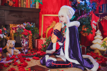 Картинка девушки -+снегурочки косплей cosplay