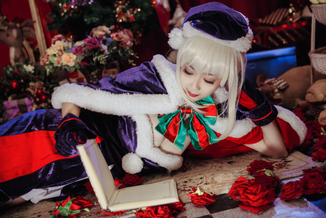 Обои картинки фото девушки, - снегурочки, косплей, cosplay