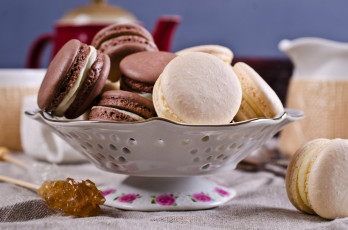 Картинка еда макаруны лакомство печенье