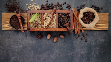 Картинка еда кофе +кофейные+зёрна молотый зерна