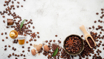 Картинка еда кофе +кофейные+зёрна зерна молотый