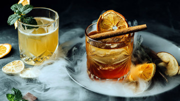 Картинка еда напитки +коктейль коктейль лед корица