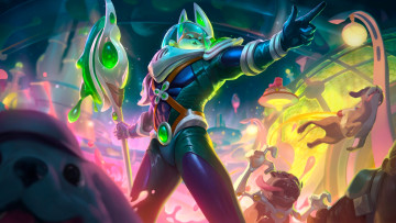 Картинка видео+игры league+of+legends nasus собаки скафандр