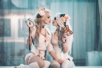 Картинка две+девушки+вместе девушки -+группа+девушек красивые супер секси няшки нежные классные модницы лапочки freya raven куртизанки viktoria grigorieva