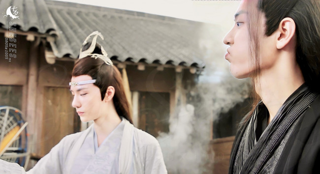 Обои картинки фото разное, знаменитости, ван, ибо, сяо, чжань, костюмы, съемки