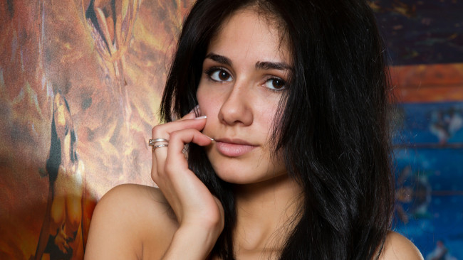 Обои картинки фото милена геворкян, девушки, милена геворкян , malina arkina,  beata l, милена, геворкян, лицо, портрет, malina, arkina, a, milena, gevorgyan, beata, l, красотка, девушка, модель, брюнетка, поза, сексуальная, флирт