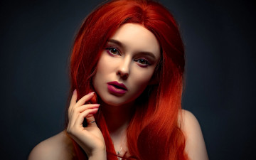 Картинка девушки -+лица +портреты рыжая лицо