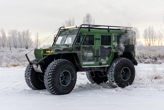 Обои картинки фото техника, вездеходы, краснoярск, cнегоболотоход, cевер, трак