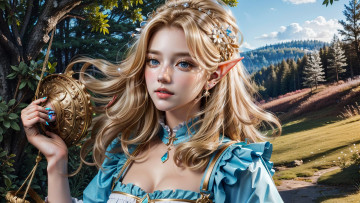 обоя 3д графика, эльфы , elves, нейросети, графика, нейроарт, ai, art, нейронные, сети, рисунки, нейро, искусство, нейрографика, graphics, neuroart, neural, networks, drawings, neuro, neurography