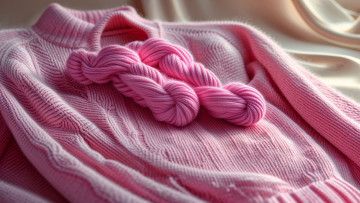 обоя разное, одежда,  обувь,  текстиль,  экипировка, вязаный, розовый, свитер, нитки