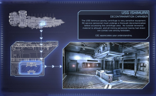 Обои картинки фото видео игры, dead space, схема, чертеж, зал, техника